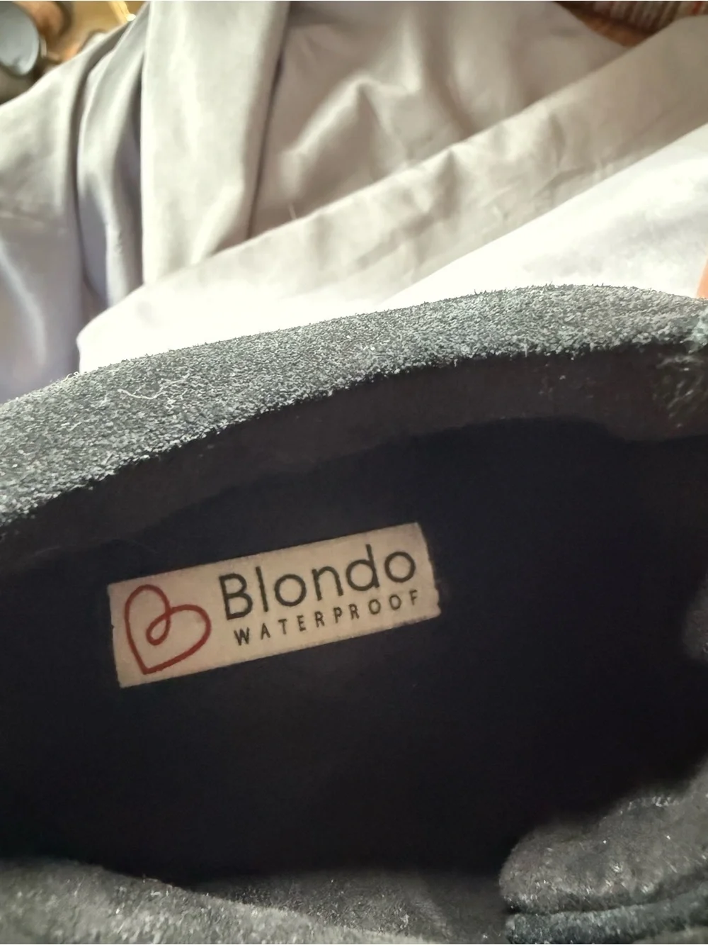 Blondo Glenda Black Suede Front-Zip Ankle Wedge Sneaker
